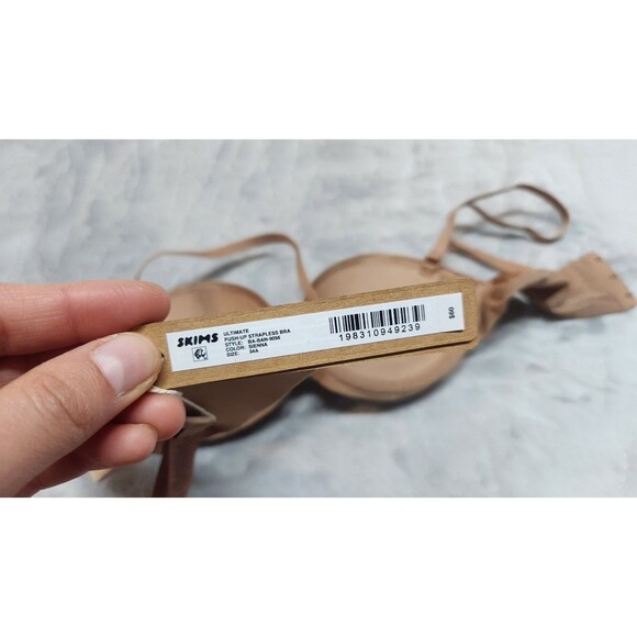 Skims 34A Sienna Brown Ultimate Push Up Strapless Bra BA-BAN-9056 NWT - Picture 4 of 4